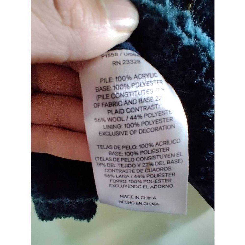 Pendleton Teddy Pullover Blue Jacket Wool Blend F… - image 8